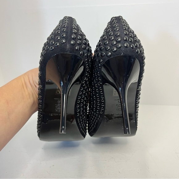 Karen Millen Black Studded Heels Size 7.5 - Picture 7 of 12